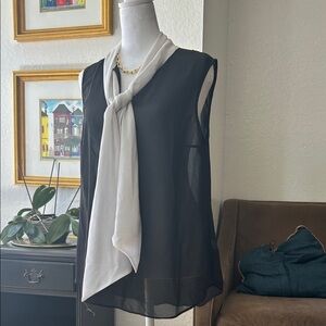 Altuzarra For Target Black and White Sleeveless Blouse